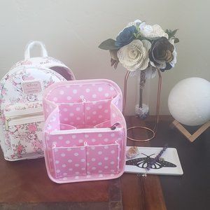 Pink Polka Dots Backpack Organizer